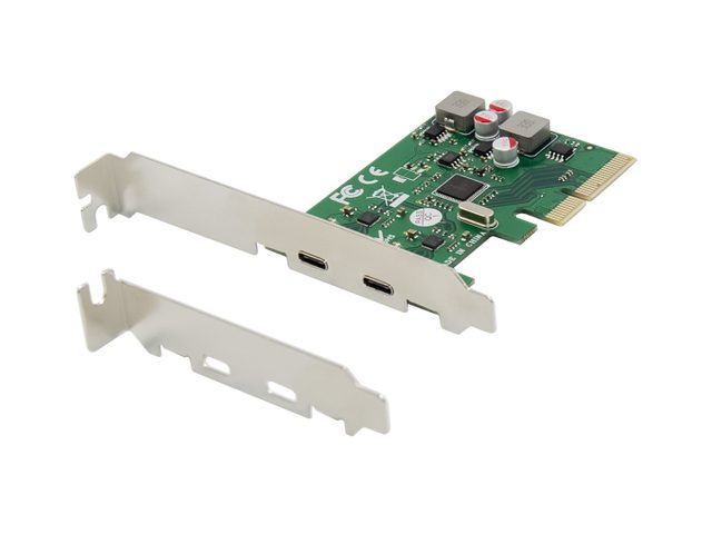 CONCEPTRONIC 4xPCIe3.0 Card 2xUSB-C3.2 Gen2/Selfpower 10Gbps