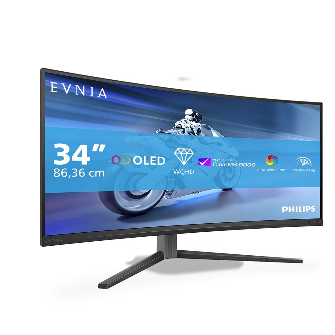 Philips Evnia 6000 34M2C6500/00 computer monitor 86.4 cm (34") 3440 x 1440 pixels Wide Quad HD QD-OLED Grey