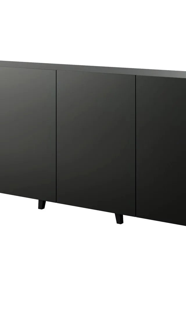 FARO Chest Of Drawers 200x42x82 Matte Black Oak Craft