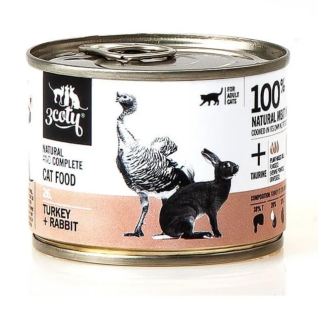 COTY 26. Turkey And Rabbit - Wet Cat Food - 180g 3