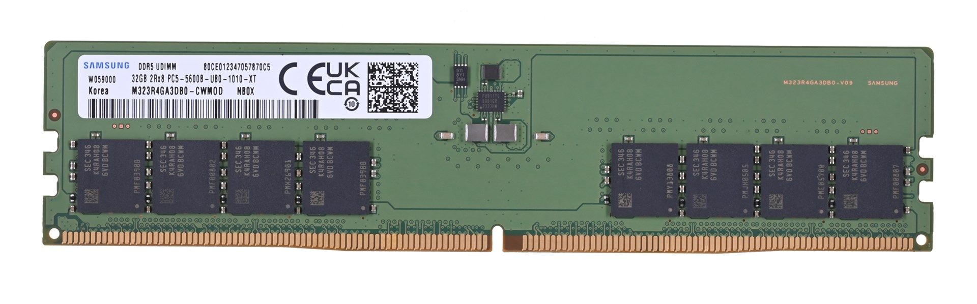 Samsung UDIMM Non-ECC 32GB DDR5 2Rx8 5600MHz PC5-44800 M323R4GA3DB0-CWM