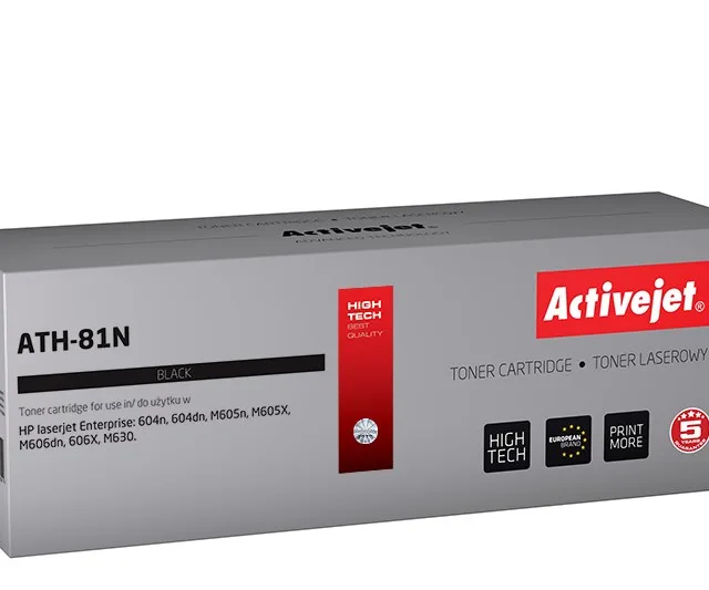Activejet ATH-81N toner (replacement for HP 81A CF281A; Supreme; 10500 pages; black)