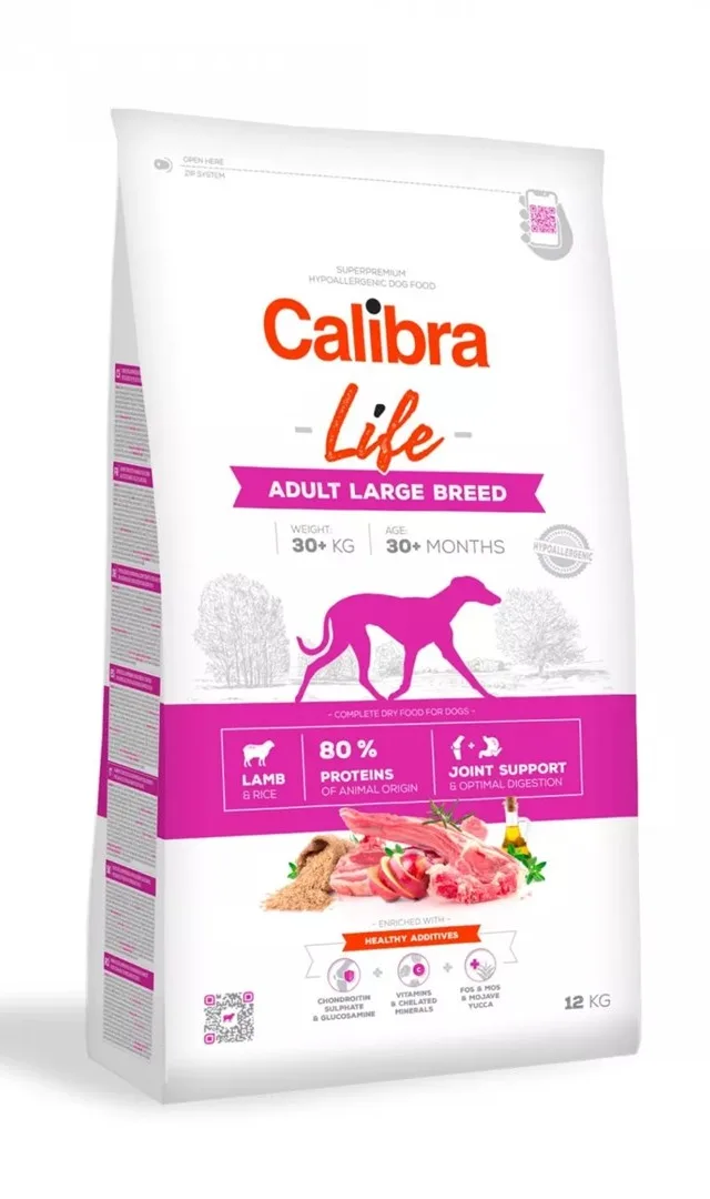 CALIBRA Dog Life Adult Large Breed Lamb - Dry Dog Food - 12kg