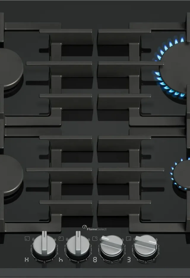 Bosch PRP6A6H40 Hob Black Built-In 60 Cm Gas 4 Zone(S)