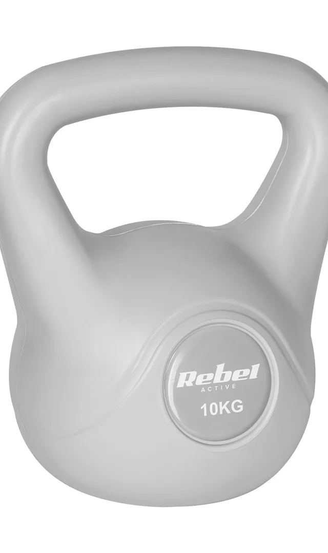 REBEL ACTIVE Kettlebell Bituminous Gray 10 Kg