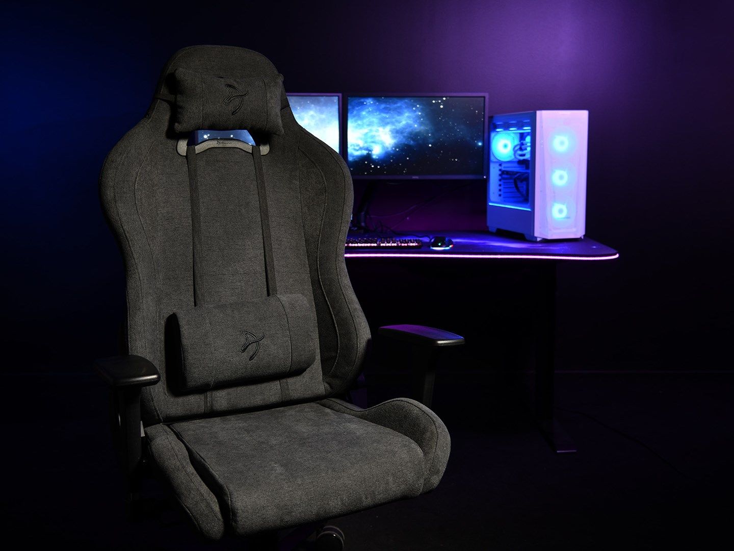 Arozzi Gaming Stuhl Toretta Dark Grey SoftFabric
