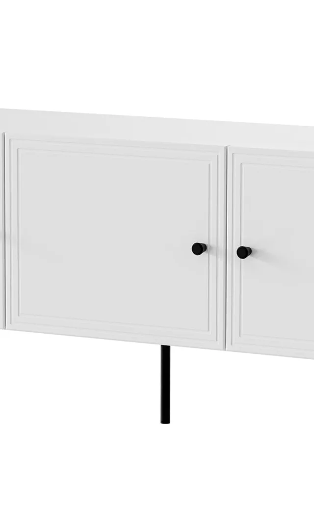 Cama RTV 3D Cabinet PALAZZO BIS 151x40x60 White Matt
