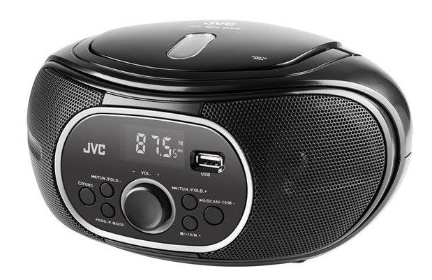 JVC Radio RD-E221B Boombox Black