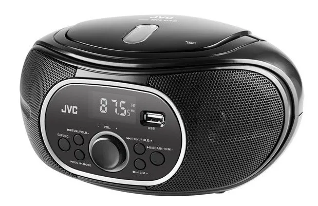 JVC Radio RD-E221B Boombox Black