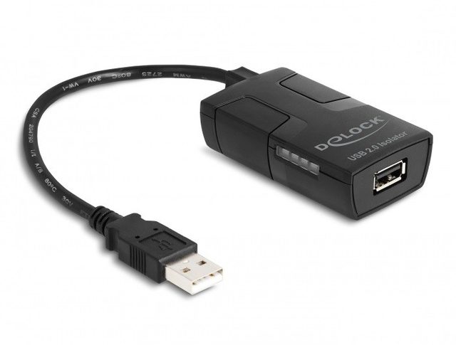 DeLOCK Isolator USB 2.0 Type-A male to female with 5 kV Isolation for data lines