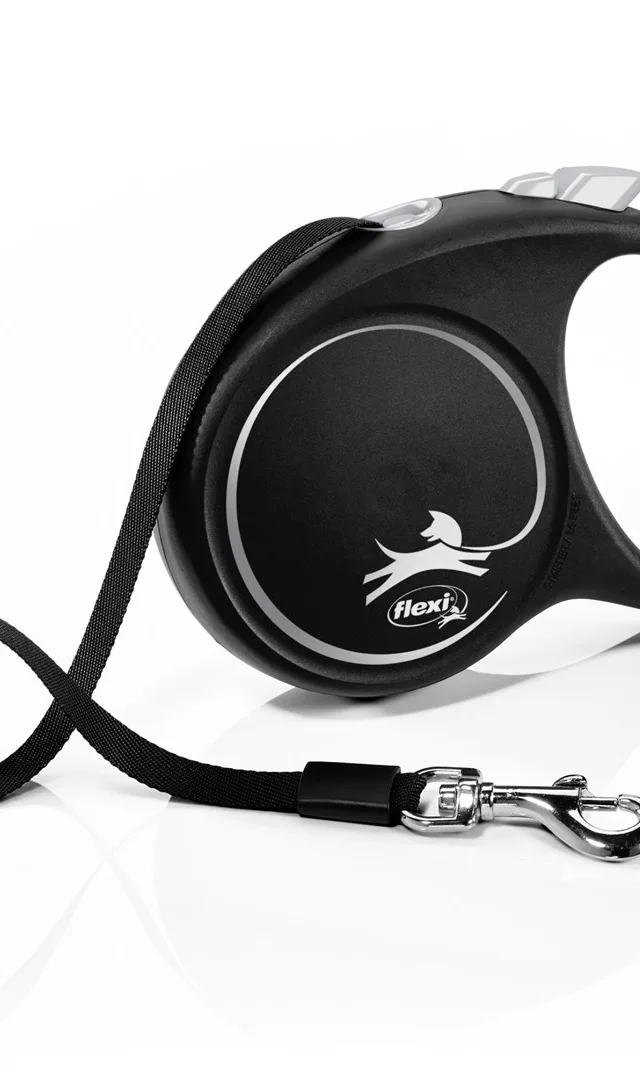 Flexi Black Design M 5 M Dog Retractable Lead