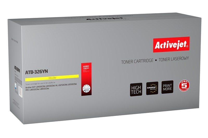 Activejet ATB-326YN toner (replacement for Brother; TN-326Y; Supreme; 3500 pages; yellow)