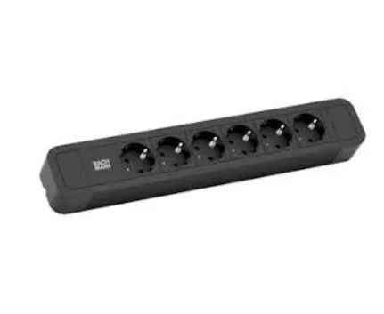 Bachmann Primo 2 power extension 2 m 6 AC outlet(s) Black