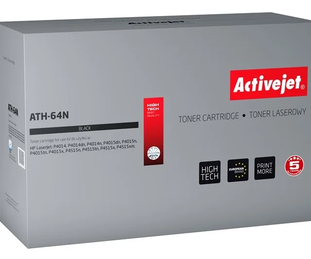 Activejet ATH-64N toner (replacement for HP 64A CC364A; Supreme; 10000 pages; black)