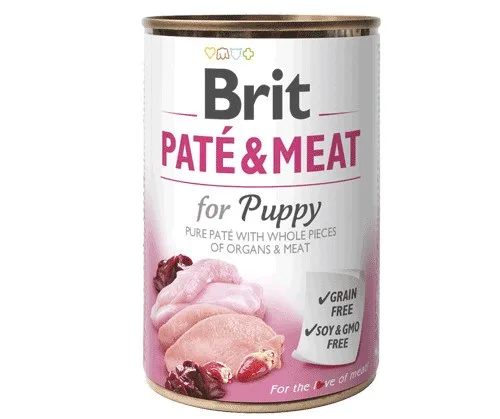 BRIT Paté Meat Puppy Chicken - Wet Dog Food - 400g
