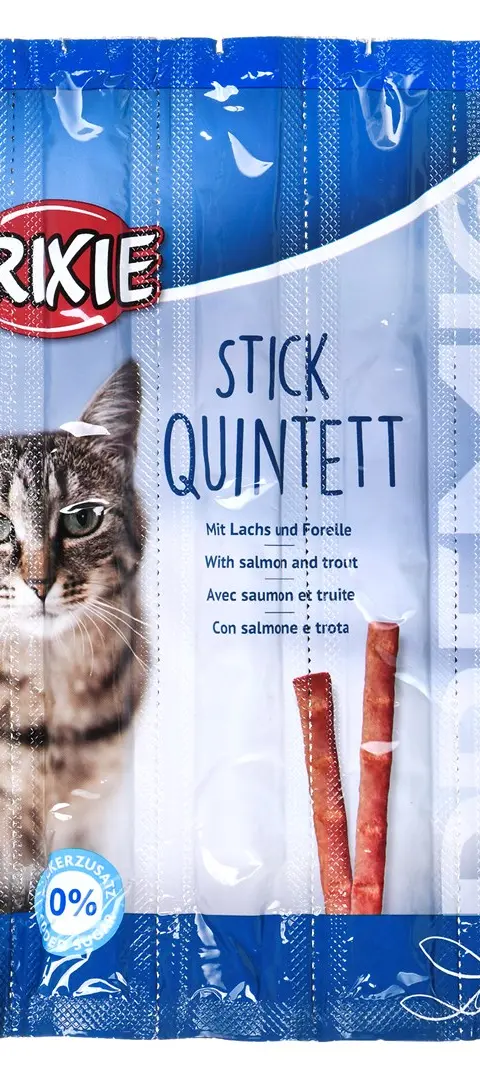 Snacks Premio Sticks-Blackened Salmon With Trout-Dry Cat Food-5x5g