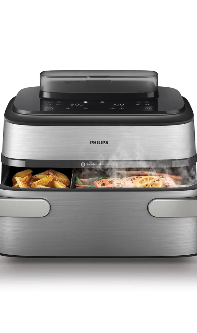 Airfryer NA565 02 Megabasket 9,5L 2750W Silver Black (NA565/02)