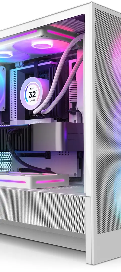 NZXT H5 Flow RGB Midi Tower White