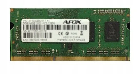 AFOX AFSD38AK1P memory module 8 GB 1 x 8 GB DDR3 204-pin SO-DIMM