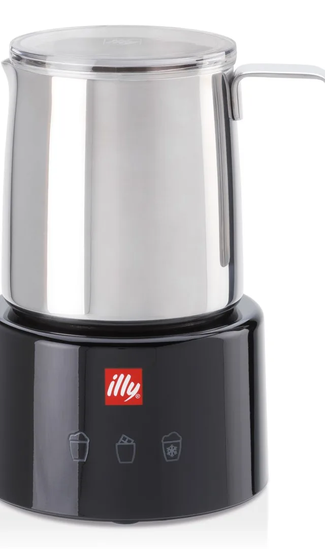Illy Milchaufschumer Edelstahl / Black By Piero Lissoni