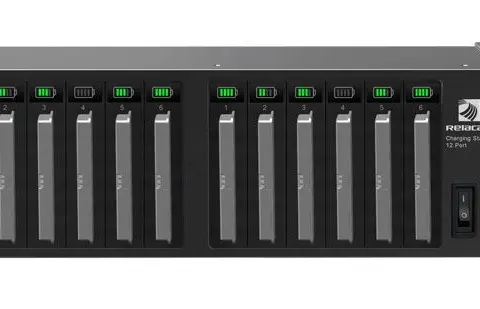 Relacart RC-12Li Charging Station For 12 Pieces Rechargeable Batteries (For WDC-903 Conference System)