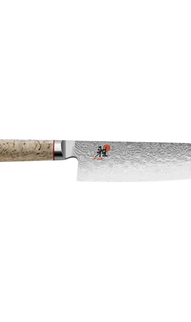MIYABI Santoku-/Kochmesser Stahl, 180 Mm Silver / Birke