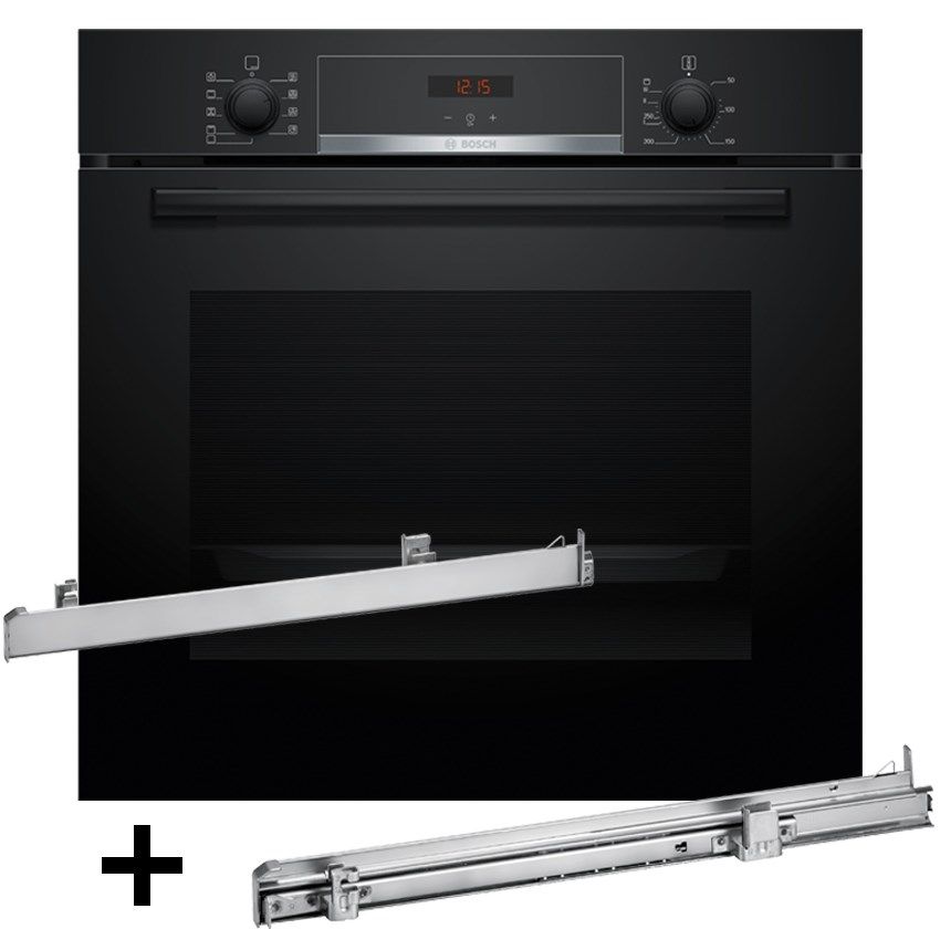 BOSCH HBA514BB3 Oven BOSCH HEZ538000 Single-Level Telescopic Runners