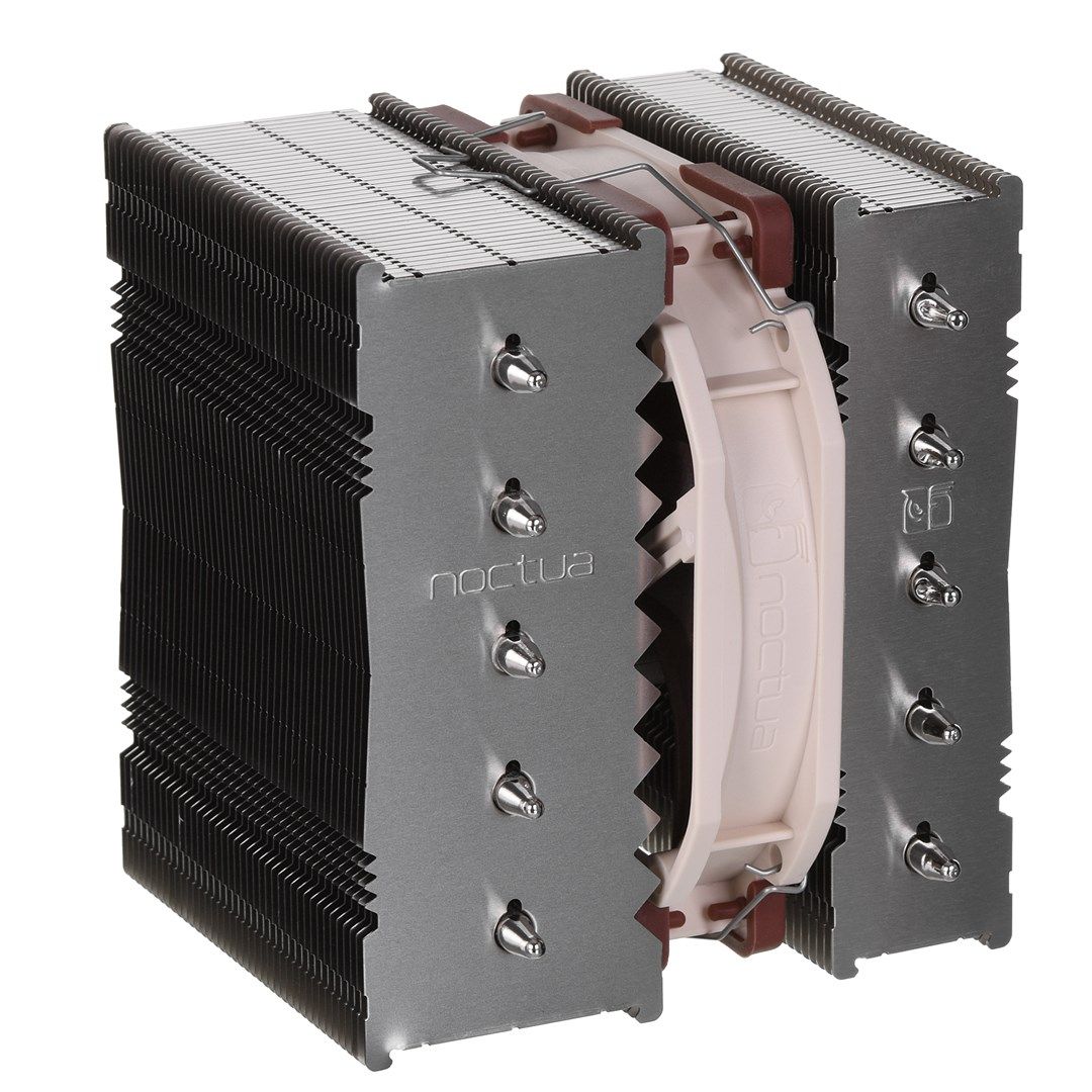 Noctua NH-D12L computer cooling system Processor Air cooler Aluminium, Beige, Brown
