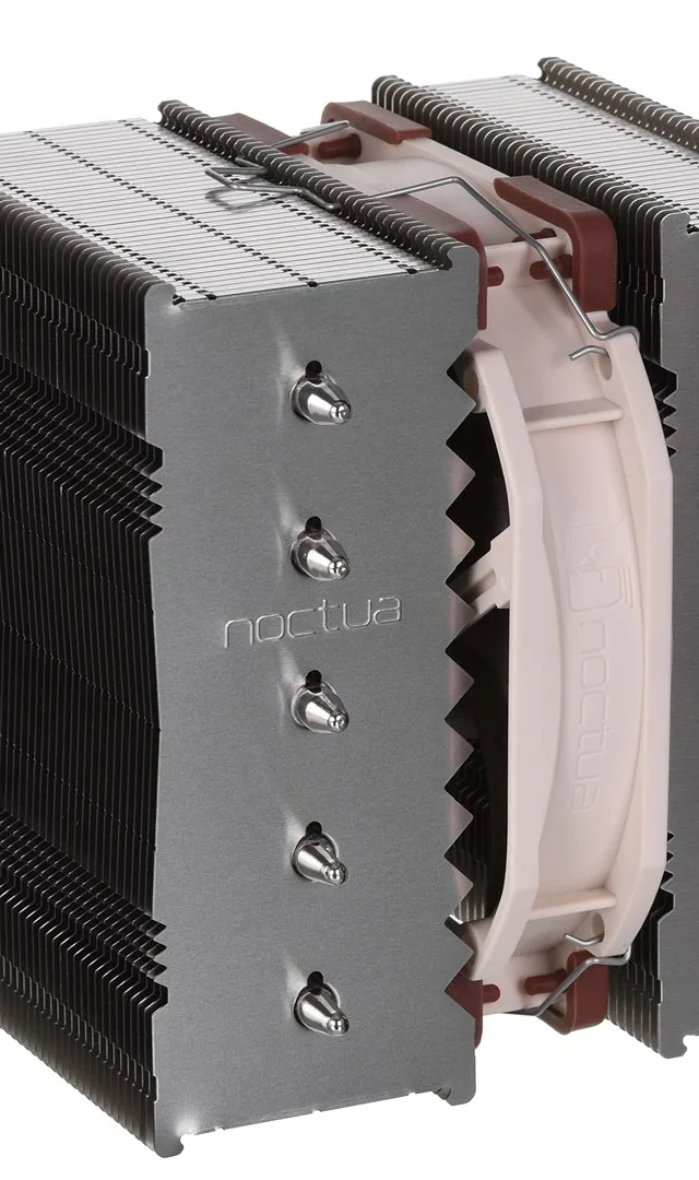 Noctua NH-D12L computer cooling system Processor Air cooler Aluminium, Beige, Brown