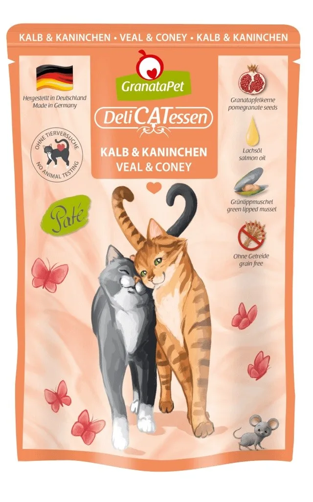 GRANATAPET DeliCATessen Veal And Coney - Wet Cat Food - 85g