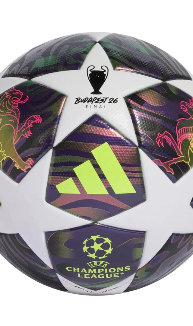 Piłka nożna adidas UCL 25/26 Final League fioletowo-biała JX9095 4