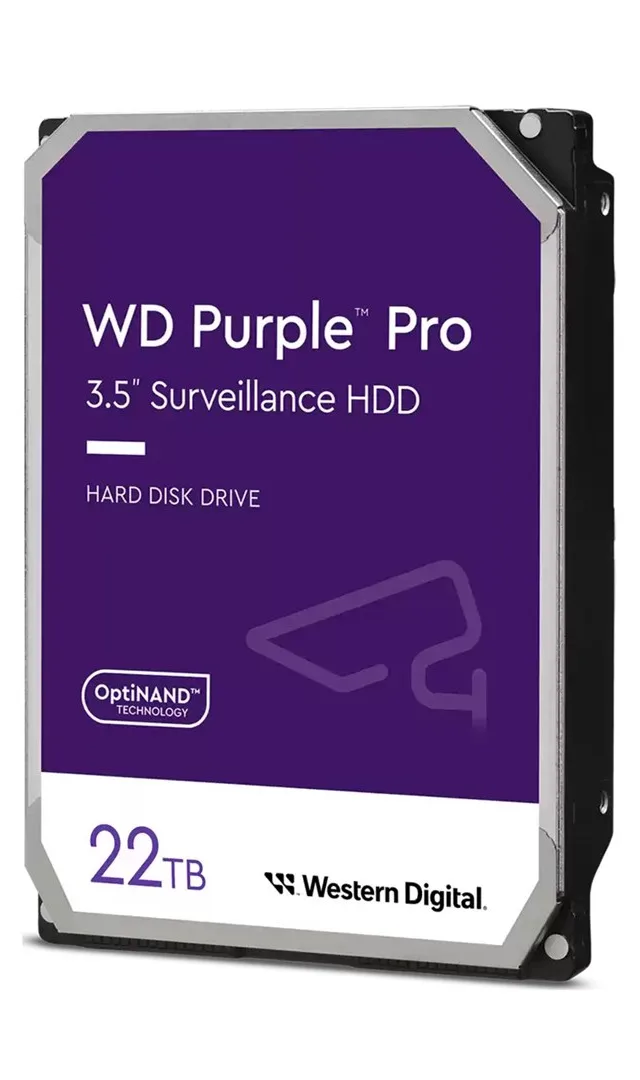 Western Digital Purple Pro internal hard drive 22 TB 7200 RPM 512 MB 3.5" Serial ATA III