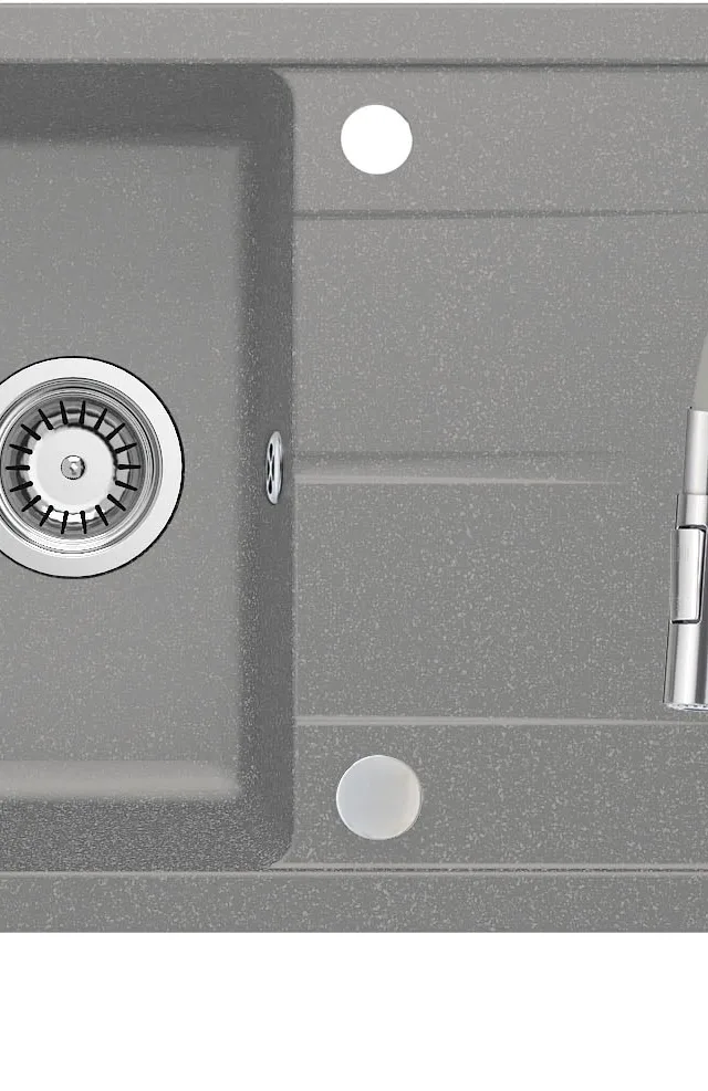 Granite Sink With Flexible Spout Faucet