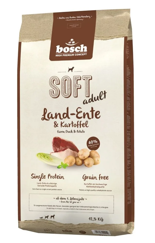 BOSCH Soft Adult Duck And Potatoes - Dry Dog Food - 12 5 Kg