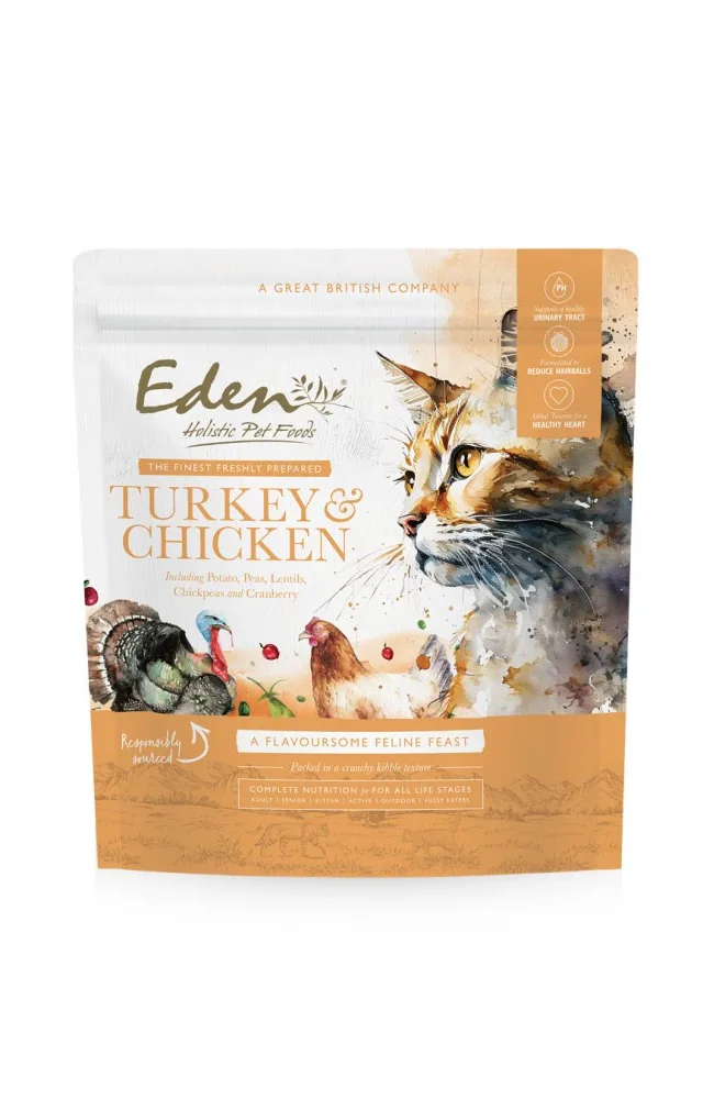 EDEN Turkey Chicken - Dry Cat Food - 1.5 Kg
