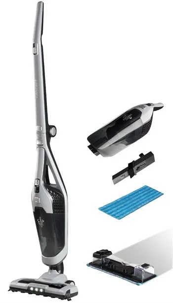 Concept VP4201 Stick Vacuum/Electric Broom 2-In-1 Stick Vacuum AC Dry Wet Bagless 0.6 L 90 W Black Silver