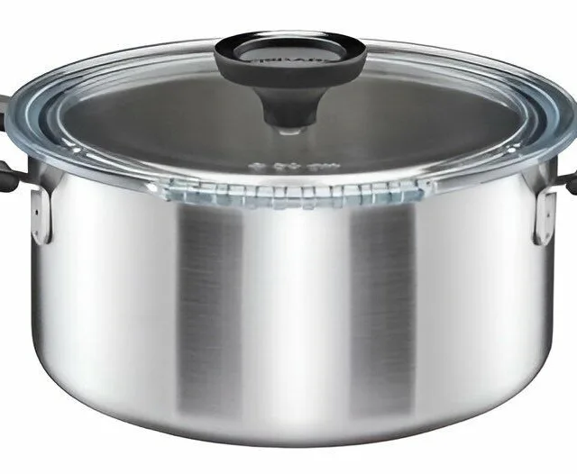 Pot 3L stainless steel with lid Functional