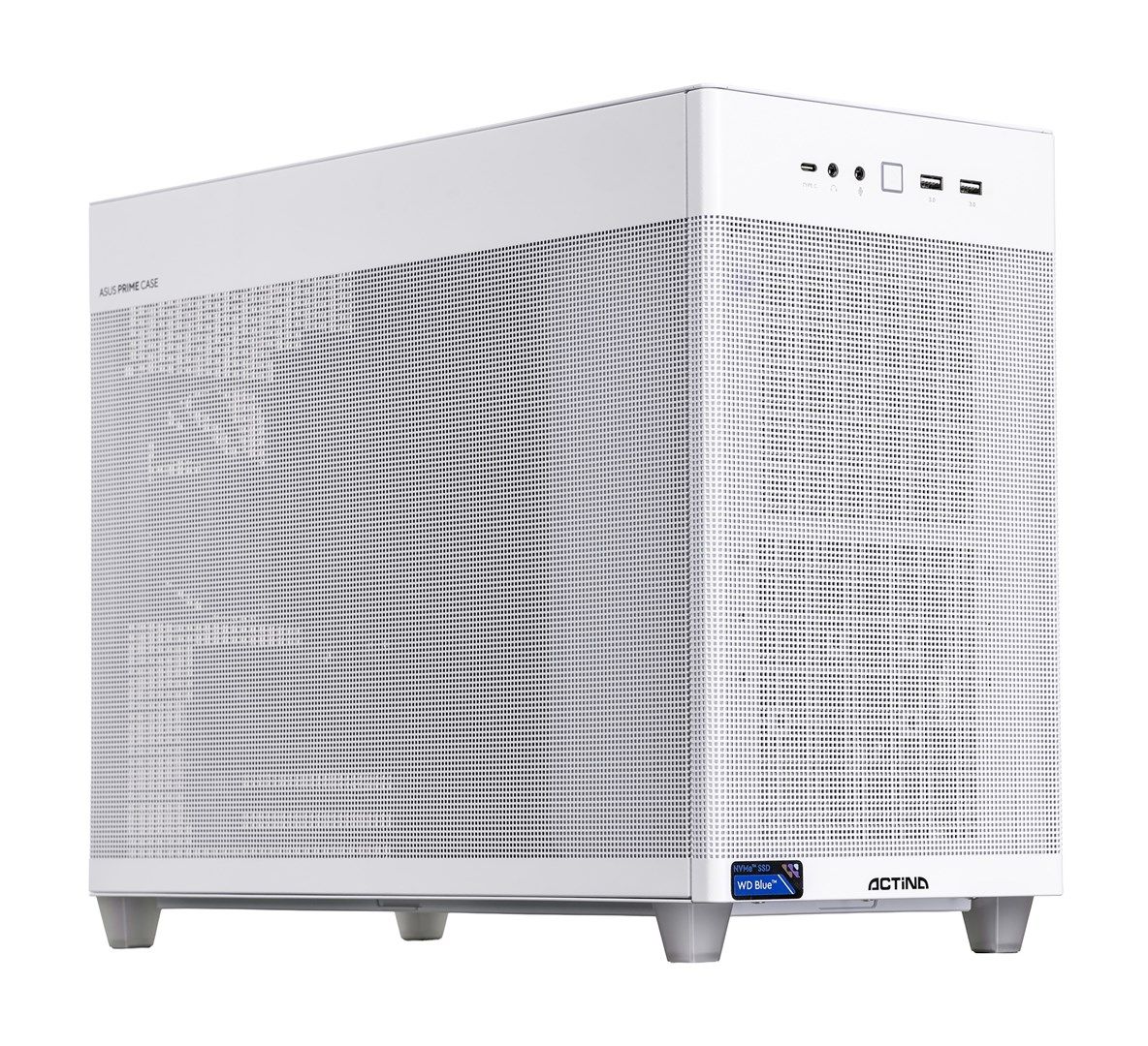 Actina 5901443431763 PC AMD Ryzen™ 7 7800X3D 32 GB DDR5-SDRAM 1 TB SSD AMD Radeon RX 9070 XT Mini Tower White