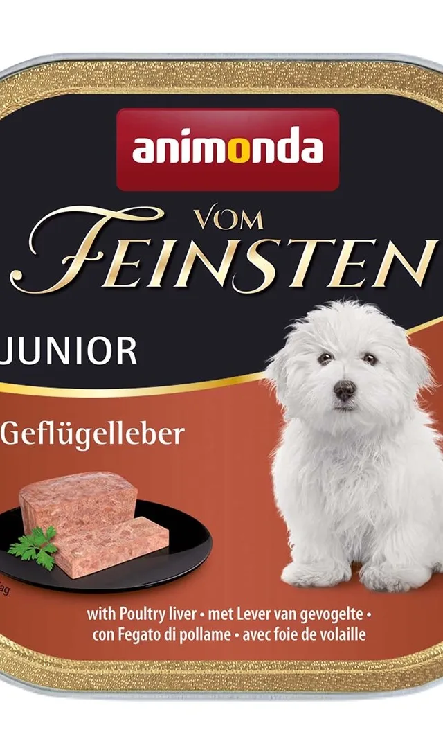 ANIMONDA Vom Feinsten Junior Poultry Liver - Wet Dog Food - 150g