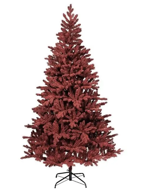 CHRISTMAS TREE ARTIFICIAL RED 210CM