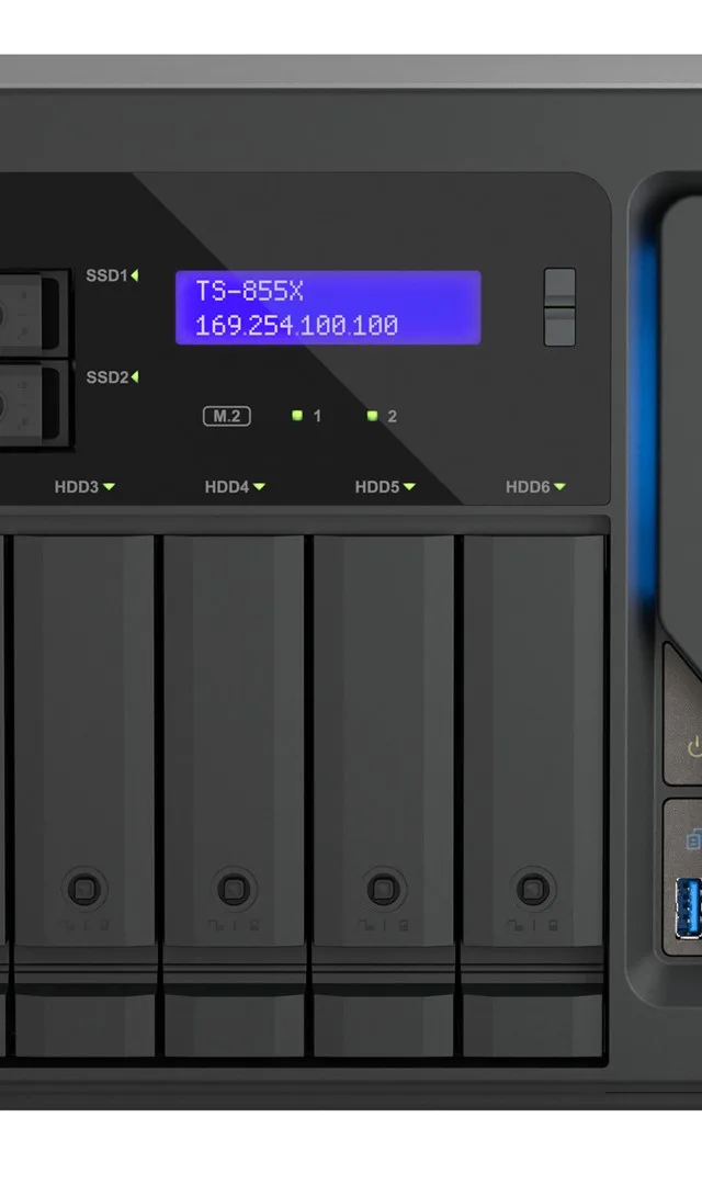 QNAP TS-855X SAN Tower Intel Atom® C5125 8 GB DDR4 0 TB QNAP QTS Black