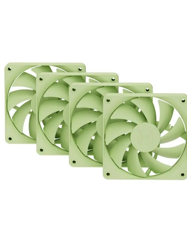 HYTE FA12 Light Green 4-Pack 120 Mm Case Fan 28 DB