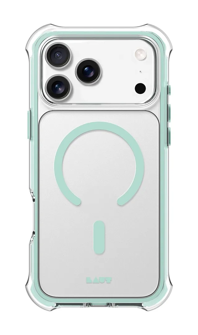 LAUT AERO PROTECT mobile phone case 17.5 cm (6.9") Cover Mint colour, Transparent