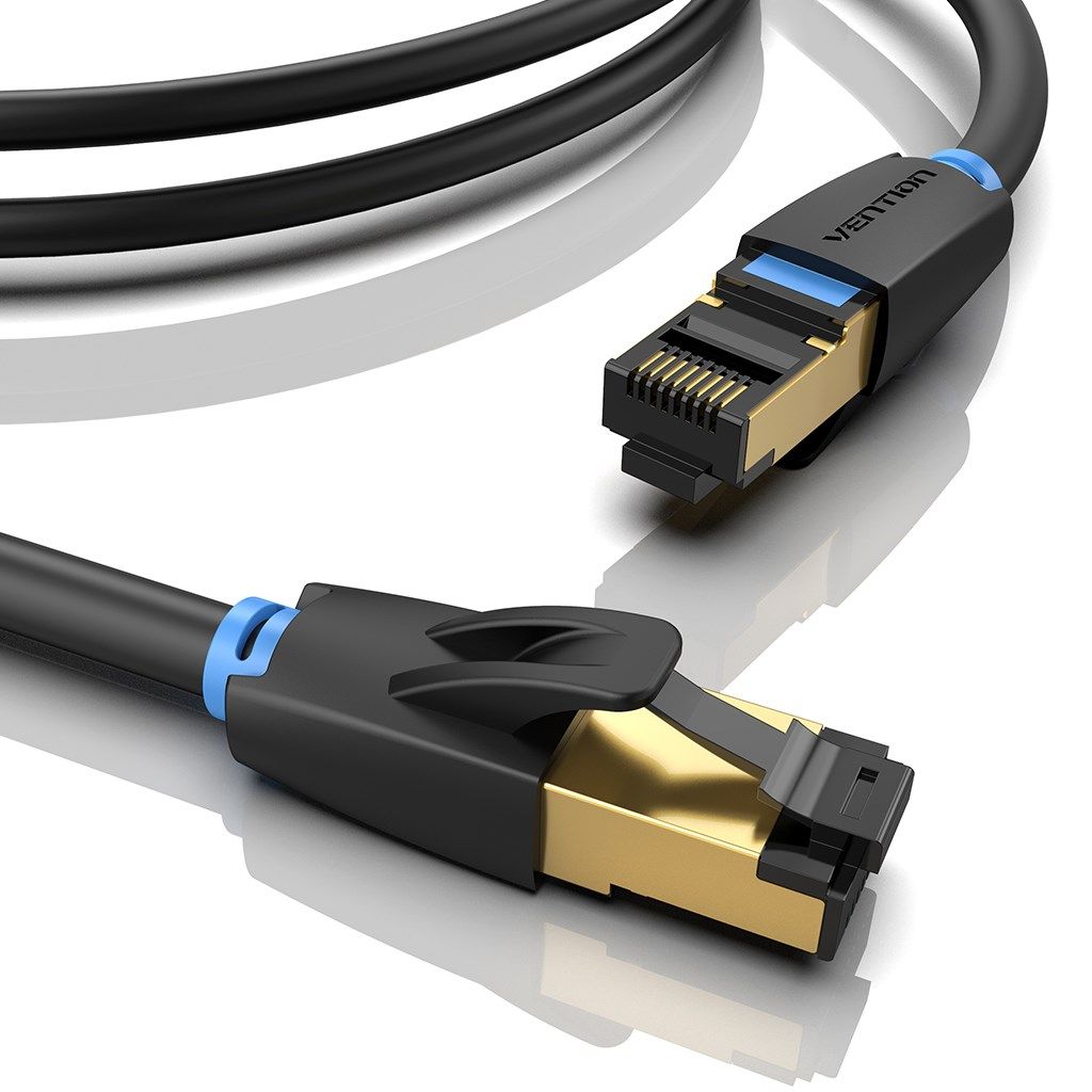 Vention IKABQ networking cable Black 20 m Cat8 S/FTP (S-STP)