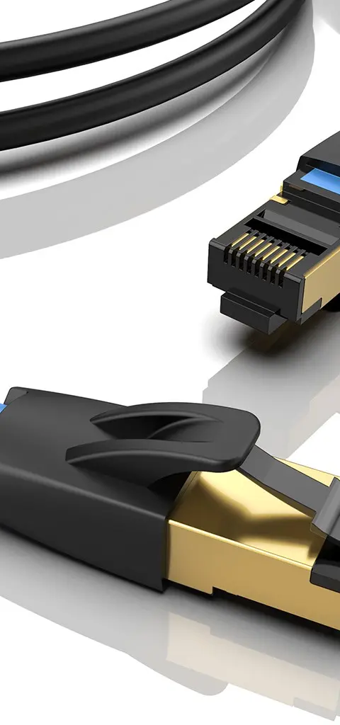 Vention IKABQ networking cable Black 20 m Cat8 S/FTP (S-STP)