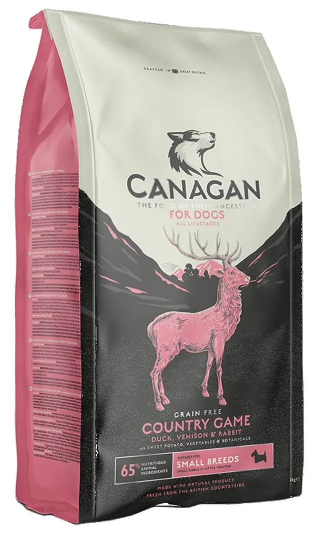 CANAGAN Country Game Duck Venison And Rabbit – Small Breeds – Dry Dog Food – 6kg
