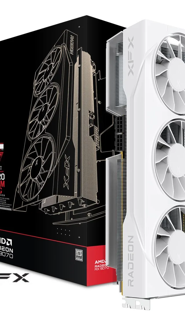 XFX Swift RX 9070GRE White Tri-Fan 12GB Graphics Card