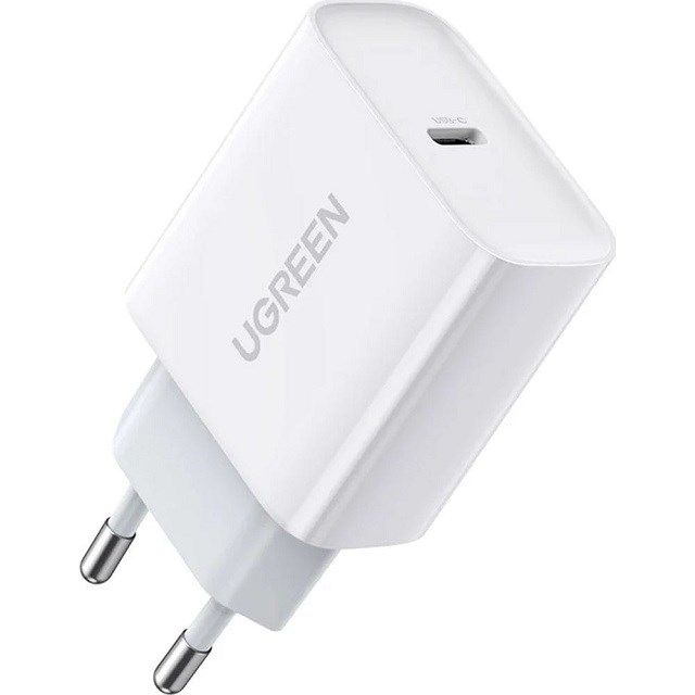 Ugreen USB Power Delivery 3.0 Quick Charge 4.0 20W 3A Mains Charger (White)