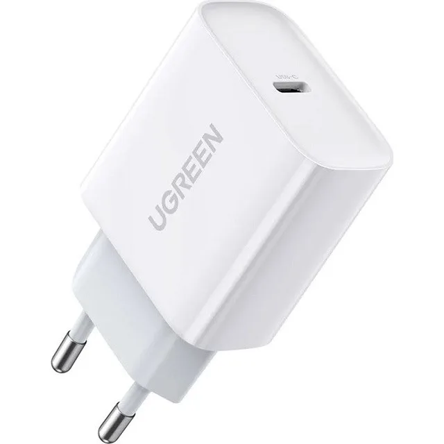 Ugreen USB Power Delivery 3.0 Quick Charge 4.0 20W 3A Mains Charger (White)