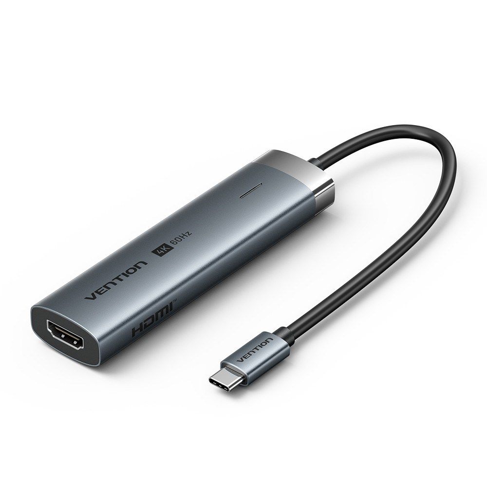 Vention TGMHB laptop dock/port replicator Wired USB 3.2 Gen 1 (3.1 Gen 1) Type-C Grey